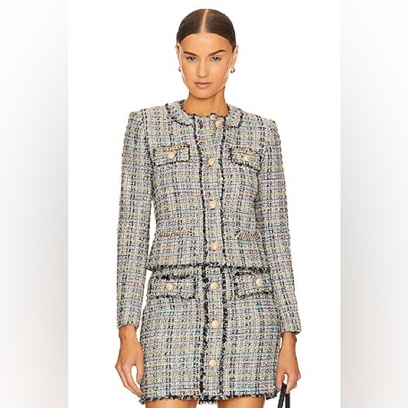 Generation Love Jackets & Blazers - Generation Love Multicolor Tweed Blazer (XL)& Skirt Set (Size 12)